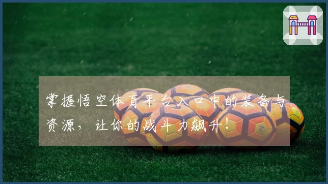 掌握悟空体育平台入口中的装备与资源，让你的战斗力飙升！